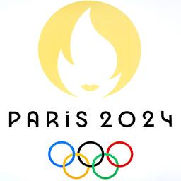 Das Logo der Olympischen Spiele 2024 in Paris