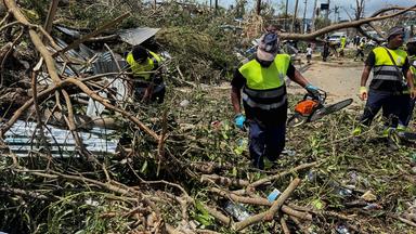 Rettungskräfte auf Mayotte