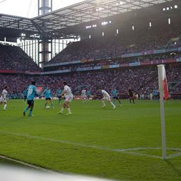 Spielszene in einem Fussballstadion