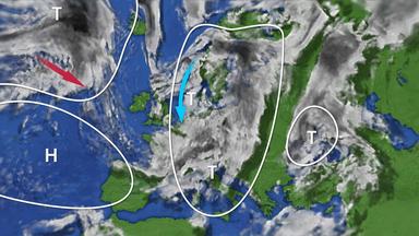 Wolkenbild Europa