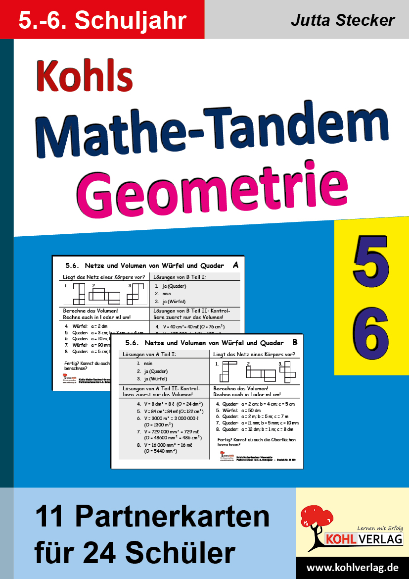 Kohls Mathe-Tandem Geometrie / Klasse 5-6