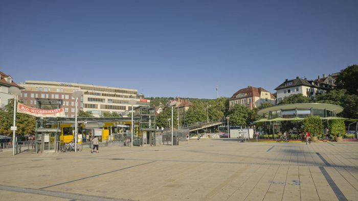 Marienplatz in Stuttgart: Neuer Trinkwasserbrunnen wird bald in Betrieb genommen