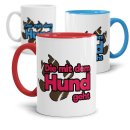 Tasse Der/Die mit dem Hund geht -verschiedene Farben-