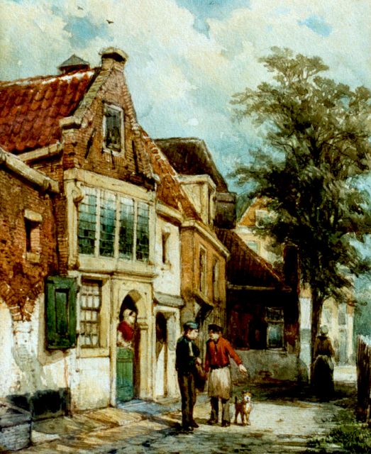 Cornelis Springer | A view of Hoorn, Aquarell auf Papier, 25,1 x 20,6 cm, signed l.l. und dated Dec. '77