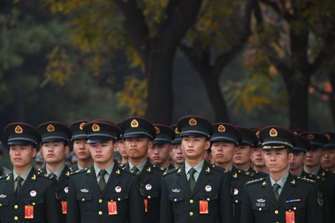 Soldaten in Peking