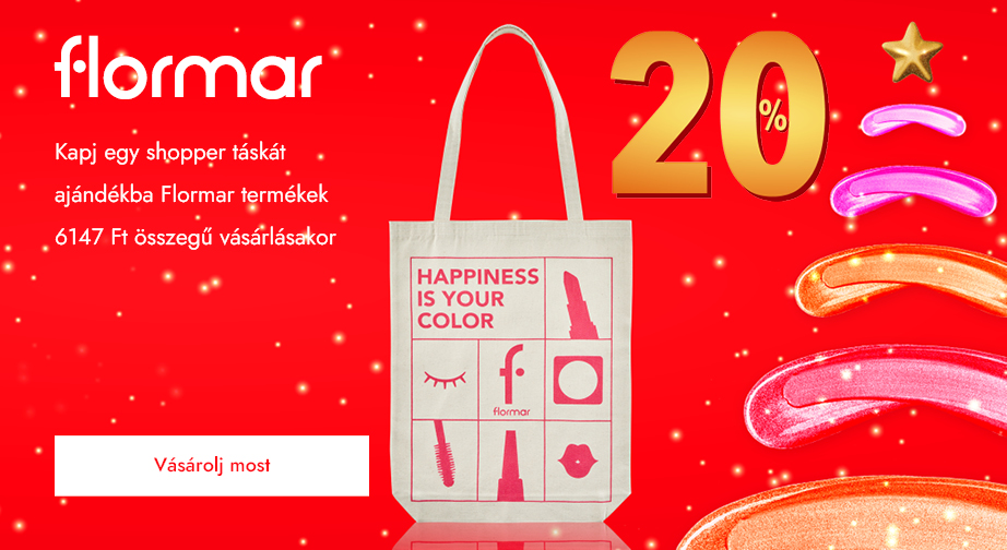 Kapj egy shopper táskát ajándékba Flormar termékek 6147 Ft összegű vásárlásakor 