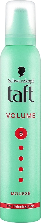 Hajformázó hab vékonyszálú hajra - Schwarzkopf Taft Volume Mousse №5