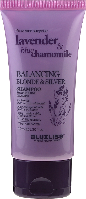 Sampon szőke hajra - Luxliss Balancing Blonde & Silver Shampoo