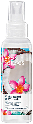 Testpermet "Kókusz és Tahiti virágai" - Avon Senses Aloha Monoi Body Mist