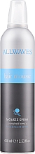 Hajformázó hab Allwaves Hair Mousse Spray