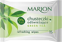 Frissítő törlőkendő "Green Tea", 15db Marion