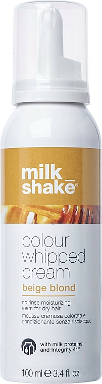 Öblítést nem igénylő krém-hab a haj hidratálására - Milk_Shake Colour Whipped Cream