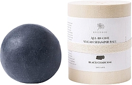 "Fekete szén" szilárd sampon Erigeron All in One Vegan Shampoo Ball Black Charcoal