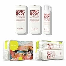 Szett Eleven Australia Volume Holiday Trio (shm/300ml + cond/300ml + h/foam/200ml + bag)