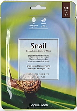 3D szövetmaszk Beauugreen Contour 3D Snail Essence Mask