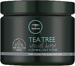 Haj- és fejbőrradír Paul Mitchell Tea Tree Special Detox Foaming Salt Scrub