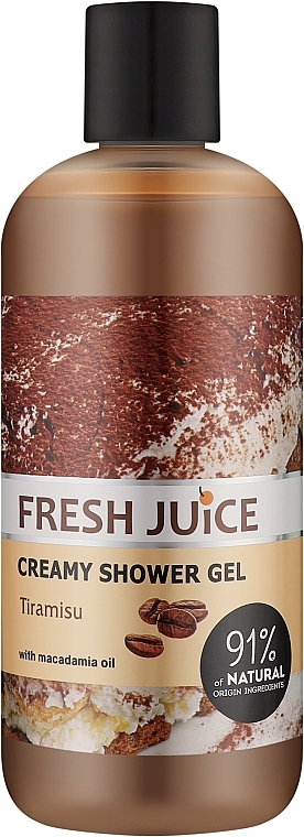 Krém-gél tusfürdő "Tiramisu" - Fresh Juice Tiramisu Creamy Shower Gel