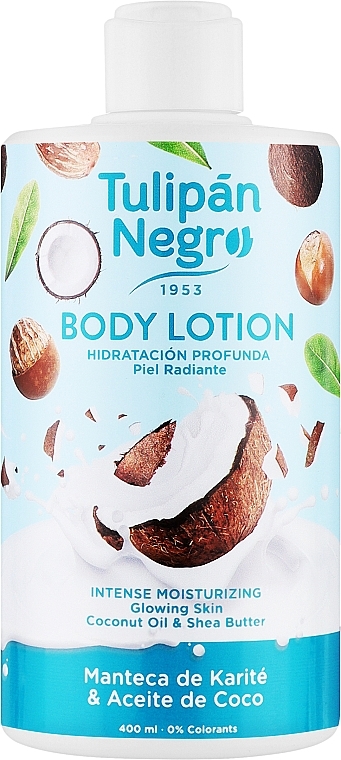 Testápoló shea vajjal és kókuszolajjal - Tulipan Negro Shea Butter & Coconut Oil Body Lotion