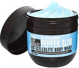 Hűsítő cellulit elleni balzsam testpakoláshoz Mr.Scrubber Stop Cellulite Pepper Slim Anticellulite Body Wrap