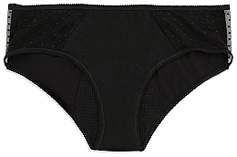 Menstruációs bugyi, fekete Platanomelon Kiwitas Classic Plumeti Menstrual Briefs