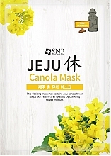 Hidratáló szövet arcmaszk kanola olajjal SNP Jeju Rest Canola Mask