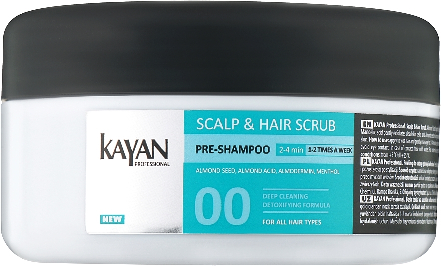 Fejbőr- és hajradír - Kayan Professional Scalp & Hair Scrub 