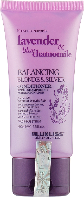 Kondicionáló szőke hajra - Luxliss Balancing Blonde & Silver Conditioner