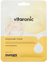 Szövetmaszk arc ragyogásáért SNP Prep Vitaronic Ampoule Mask