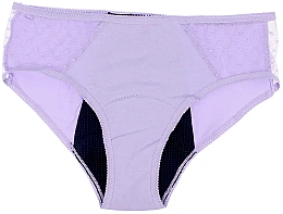 Menstruációs bugyi, lila Platanomelon Kiwitas Classic Plumeti Menstrual Briefs