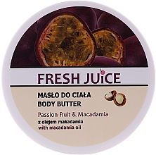 Krém-vaj testre "Maracuja és makadámia" Fresh Juice Passion Fruit & Macadamia