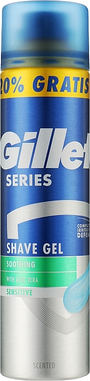 Borotválkozási gél érzékeny bőrre aloéval - Gillette Series Soothing Sensitive With Aloe Vera Shave Gel