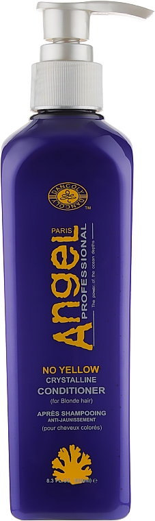 Kondicionáló a sárga pigment semlegesítésére - Angel Professional Paris No Yellow Crystalline Conditioner