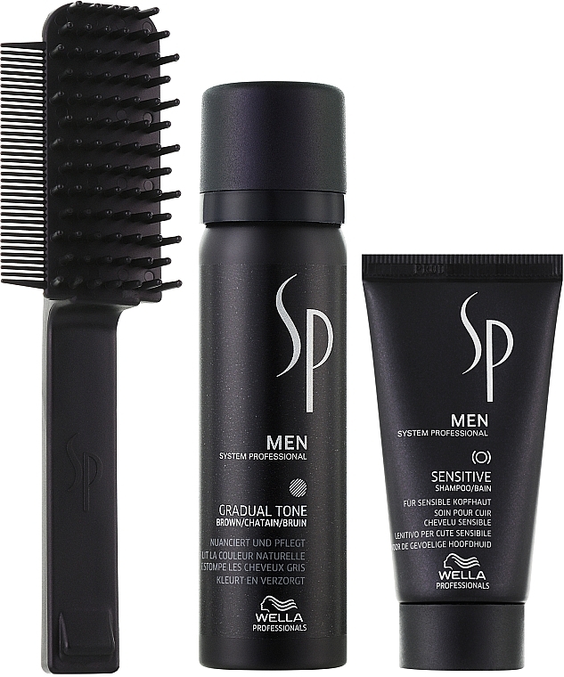 Készlet Wella SP Men Gradual Tone Brown (hair/mousse/60ml + shmp/30)ml