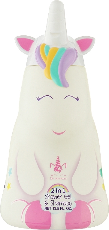 2in1 Duschgel und Shampoo für Kinder Einhorn - Air-Val International Eau My Unicorn Shower Gel & Shampoo