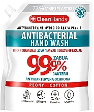 2in1 Antibakterielle Handseife 99,9 % Pfingstrose und Baumwolle Clean Hands Antibacterial Hand Soap (Refill) 