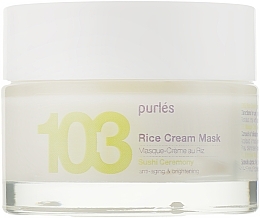 Gesichtscrememaske aus Reis Purles 103 Rice Cream Mask