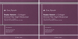 Night Face Cream Set Dr. Eve_Ryouth Snake Venom + Collagen Wrinkle Filler Night Moisturiser