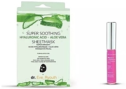 Set Dr. Eve_Routh Super Soothing + Vitamin E And Peppermint (f/mask/3pcs+lip/plumps/8ml)