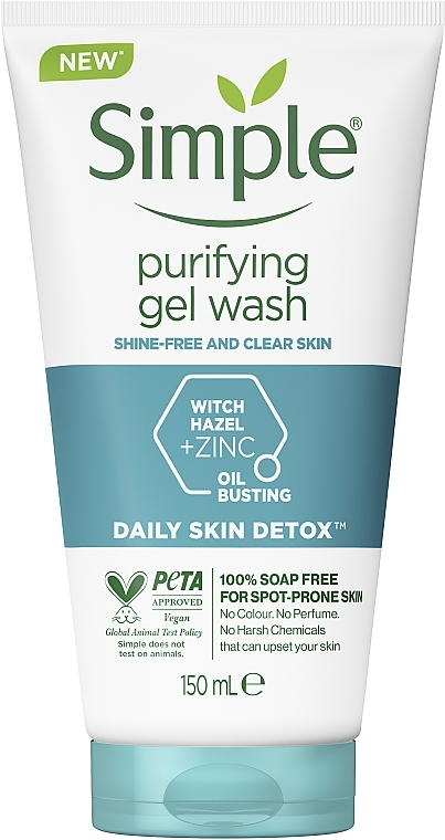 جل منظف للغسيل - Simple Daily Skin Detox Purifying Gel Wash