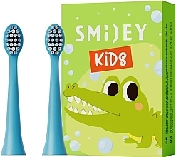 رؤوس فرشاة الأسنان الصوتية للأطفال Kids، زرقاء Smiley	