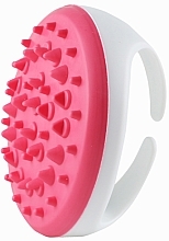 Silicone Anti-Cellulite Massage Brush, white-pink Deni Carte