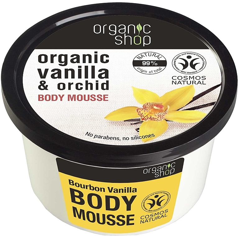 Body Mousse "Bourbon Vanilla" - Organic Shop Body Mousse Organic Vanilla & Orchid