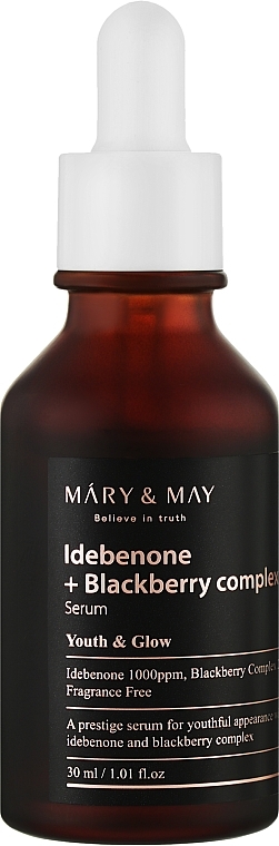 سيروم مضاد للأكسدة بإدبينون - Mary & May Idebenone Blackberry Complex Serum	