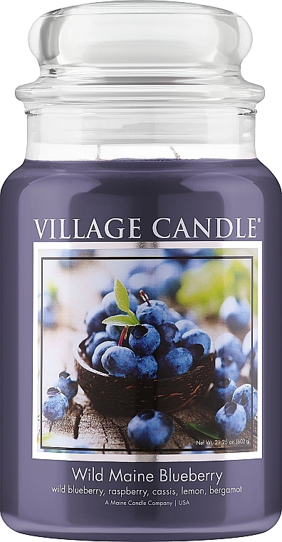 Scented Candle in Jar Village Candle Wild Maine Blueberry