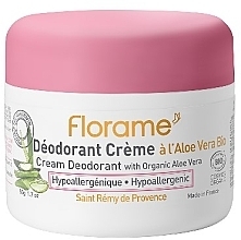 مزيل عرق كريمي بالألوفيرا Florame Cream Deodorant with Organic Aloe Vera	