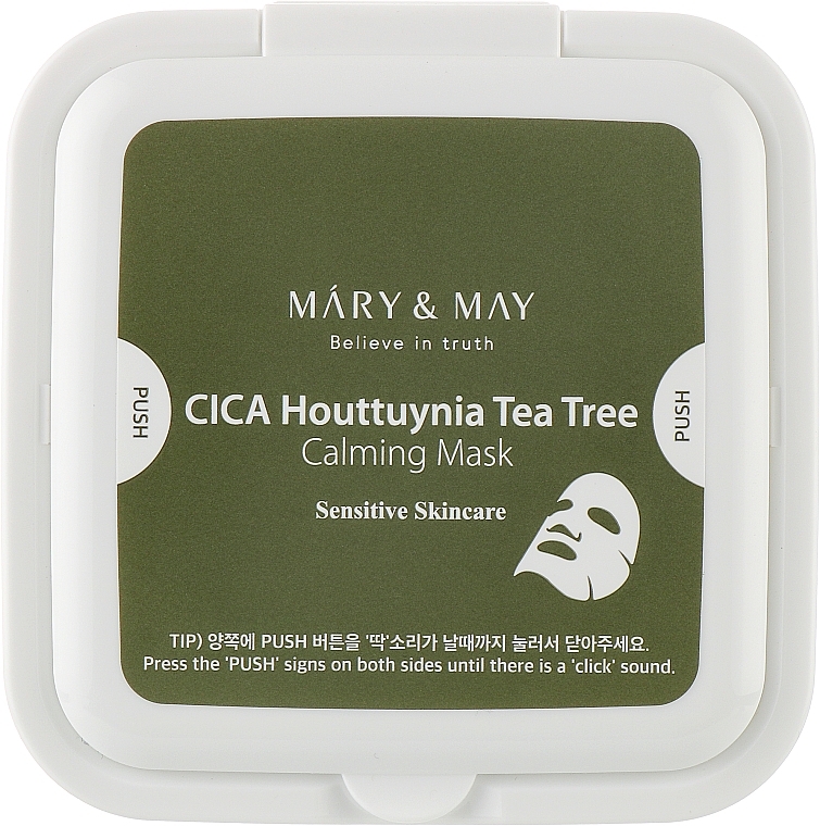 قناعات ورقية منعمة - Mary & May CICA Houttuynia Tea Tree Calming Mask	