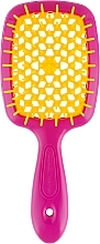 Hair Brush, pink and yellow Janeke Small Superbrush