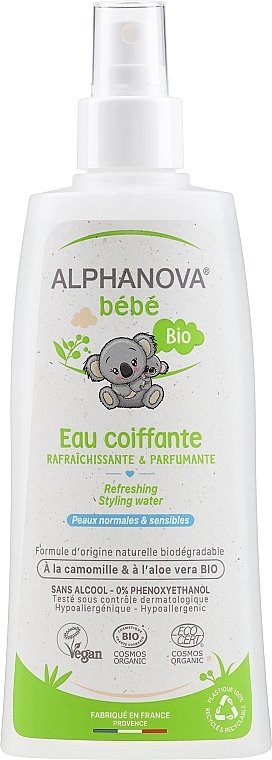 بخاخ للشعر للأطفال ثلاثي المفعول	 - Alphanova Bebe Eau Coiffante