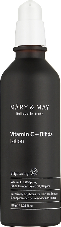 C لوشن بالبيفيدوباكتيريا وفيتامين  - Mary & May Vitamin C + Bifida Lotion	