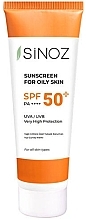 SPF 50+ كريم واقي من الشمس للحفاظ على توازن دهون بشرة الوجه  Sinoz Sunscreen for Oily Skin SPF 50+	